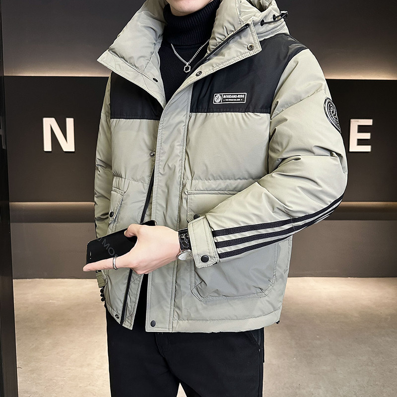 潮牌冬季羽绒服男士连帽新款潮流
