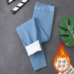 保暖裤 男款 秋裤 鲨鱼裤 高腰加长版 冬季 光面芭比裤 男士 加绒加厚绒裤