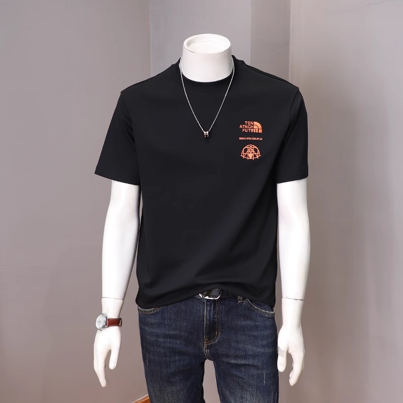 潮牌短袖t恤男夏季新款高端男装上衣修身半袖体恤衫衣服青年潮流