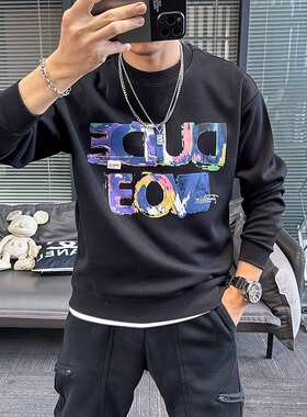 套头上衣外套无帽子青年男装衣服