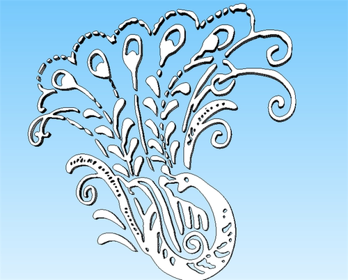 SU0258 sketchup模型库 SU模型 凤凰雕塑扭曲 景观小品 城市小品