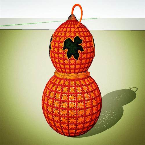 SU1434 草图大师 小品景观 精致 葫芦SU模型设计 sketchup模型库