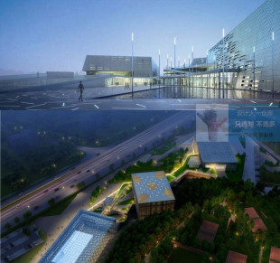 33套文体中心建筑设计方案文化馆CAD施工图文本SU模型效果图