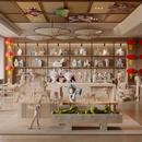 泥人面人 新中式 陶艺面塑 泥塑展厅 工艺草图大师SU模型 文化展厅