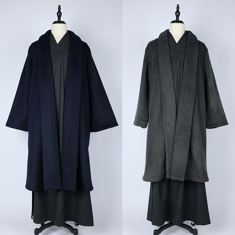 慈心缘僧服禅修外套羊绒呢披风