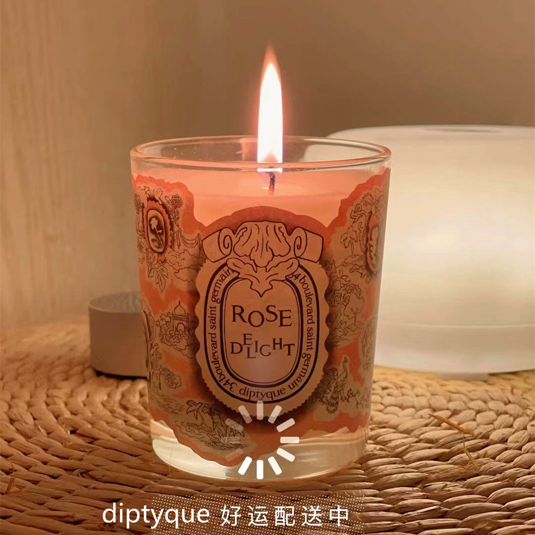 法国diptyque蒂普提克香薰蜡烛70g190g玫瑰情人节限量香膏挂卧室