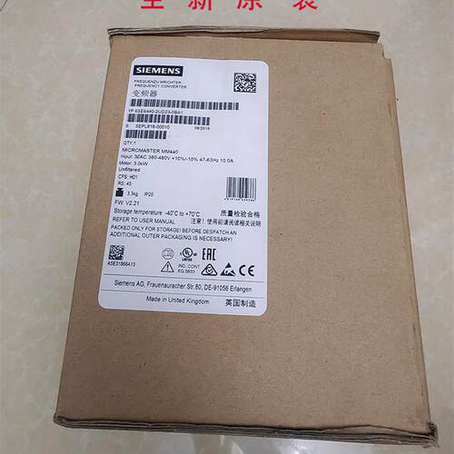 议价6SE6440-2UC11/12/13/15/17-2AA1/5AA1/7AA1变频器 MM440