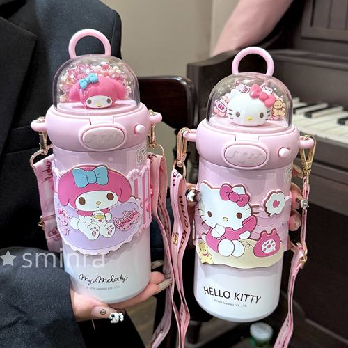 HelloKitty保温杯可爱吸管保温杯