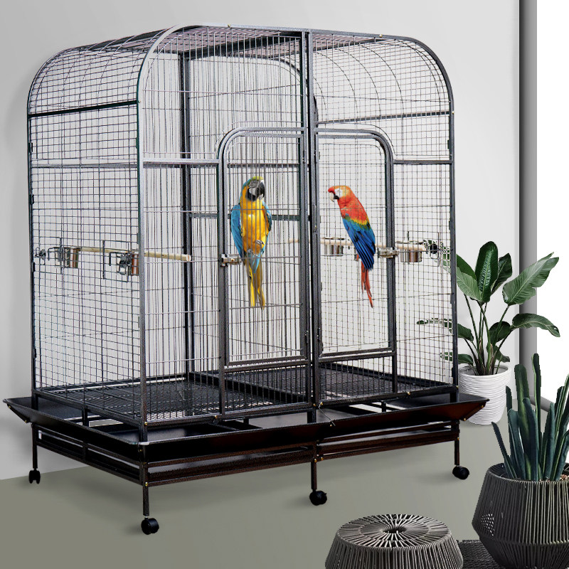 超大金属笼子仓鼠鸟类别墅加大玄凤鸽子笼金丝雀繁殖笼大号鹦鹉笼