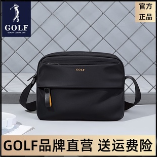 GOLF斜挎包男士 牛津布小背包潮牌 单肩包休闲帆布男挎包大容量夏季