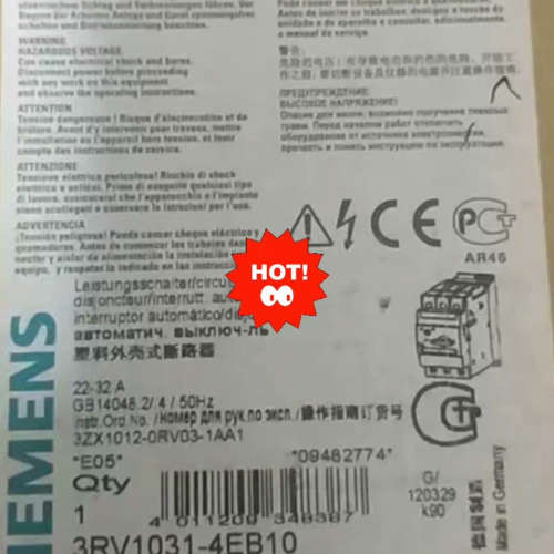 空气开关断路器3RV1031-4EB10议价