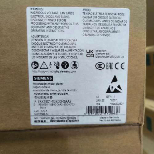 3RK1301-1DB00-0AA2电动机起动器原议价