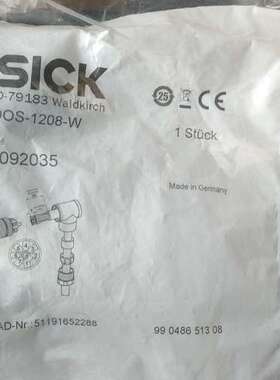 SICK传感器接头DOS-1208-W货号6028422议价