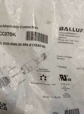 巴鲁夫BCC070K+BCC070F接插器BCC+A议价