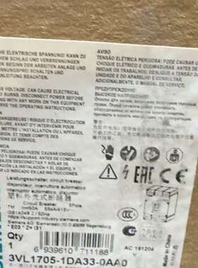 断路器 3VL1705-1DA33-0AA0 议价