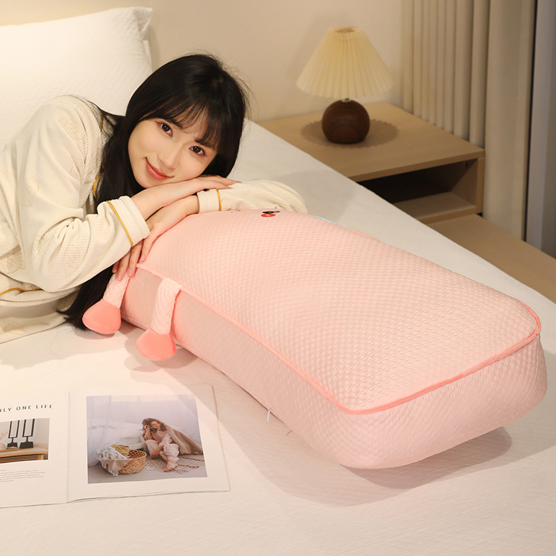 冰丝抱枕长条枕头含枕芯可拆洗女生睡觉专用靠枕床头靠垫趴睡枕夏