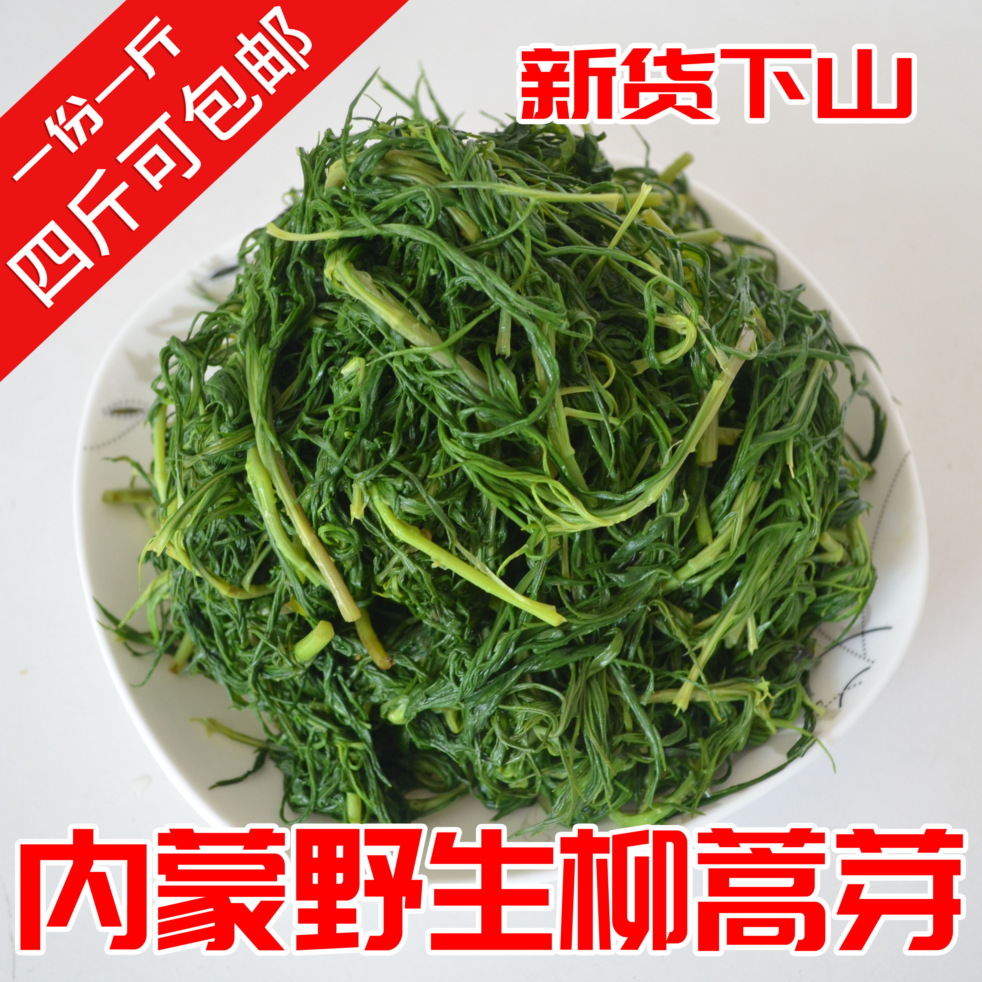 新货东北内蒙古鲜柳蒿芽菜加盐嫩菜真空袋包装可包邮
