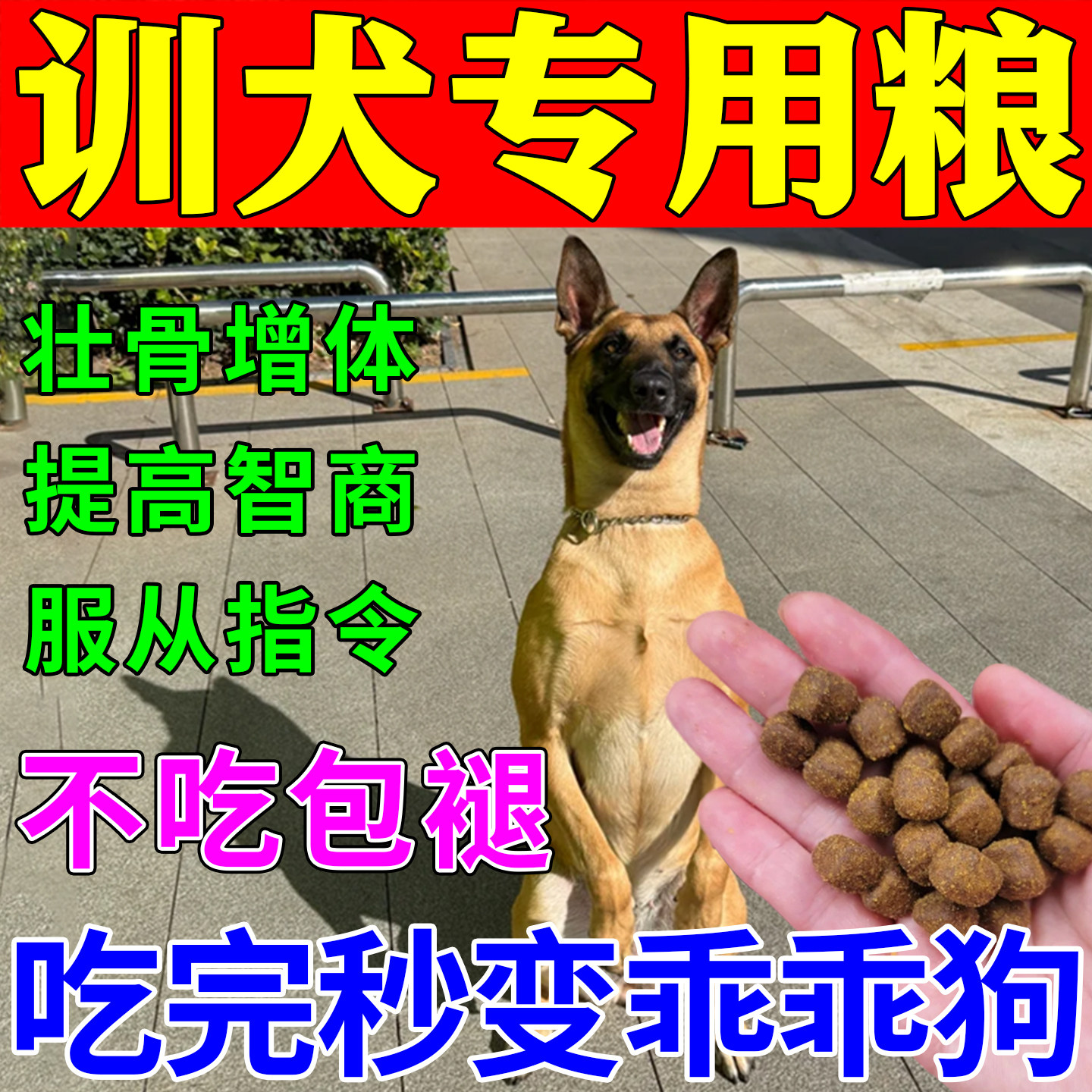训犬专用粮大颗粒训练狗狗的食物奖励零食中大型狗粮马犬德牧金毛
