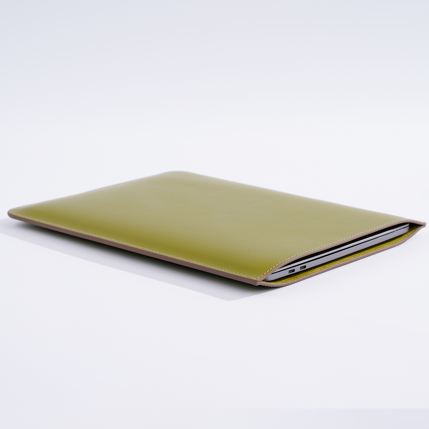 牛皮适用苹果笔记本真皮电脑包macbook内胆包13.3寸air13.6保护套pro14壳2025新款M4牛皮包华为14.2联想