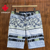 短裤 美式 格纹满印花男士 百搭顶奢潮流时尚 复古设计感潮牌2025夏季