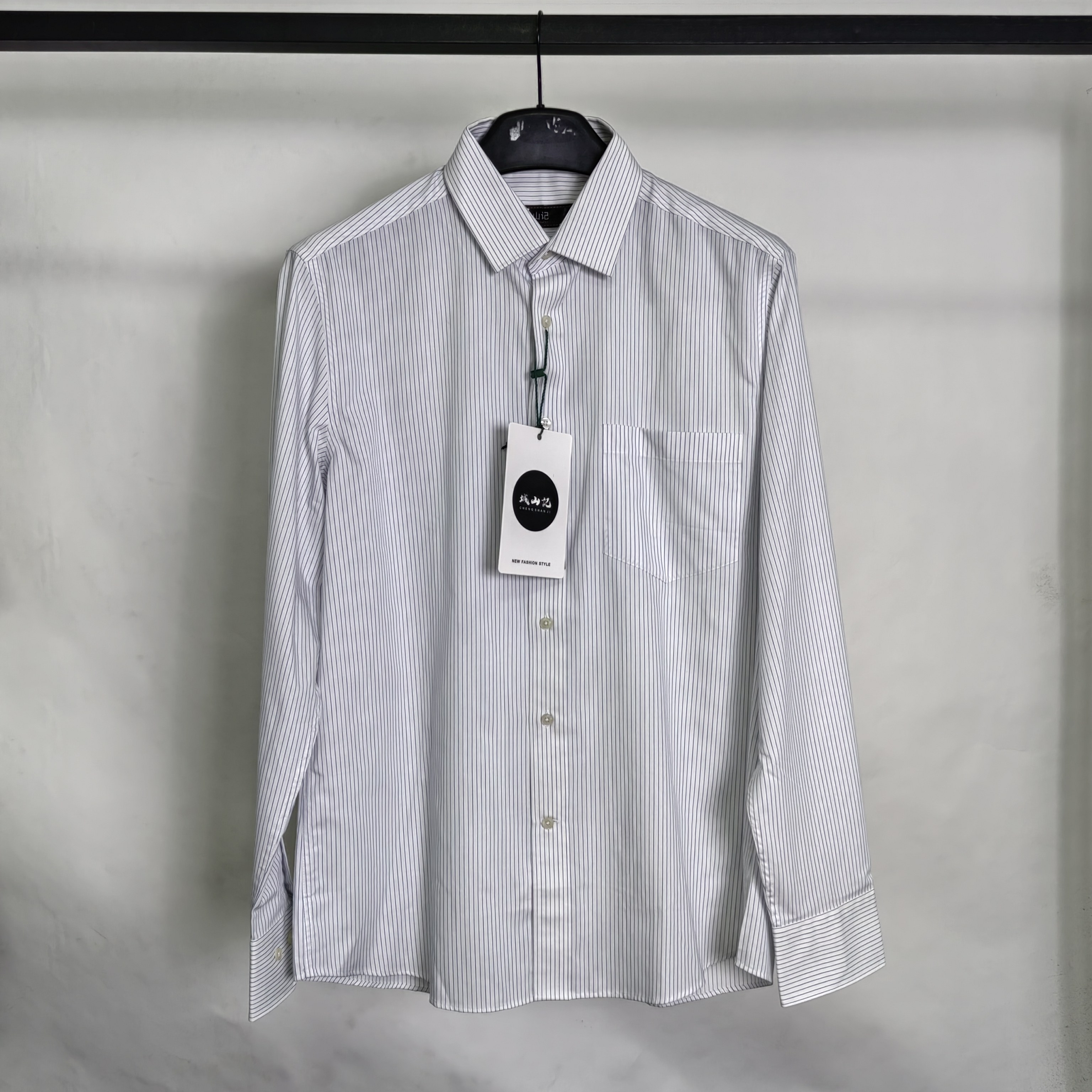 卡尔牌  高端商务衬衫  纯棉面料 男士时尚休闲长袖衬衫3917FSN2