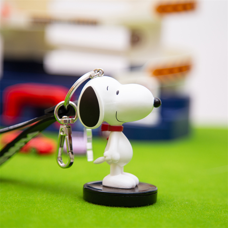 卡通史努比姓名印章定制钥匙扣可爱小狗公仔书包挂件小礼品