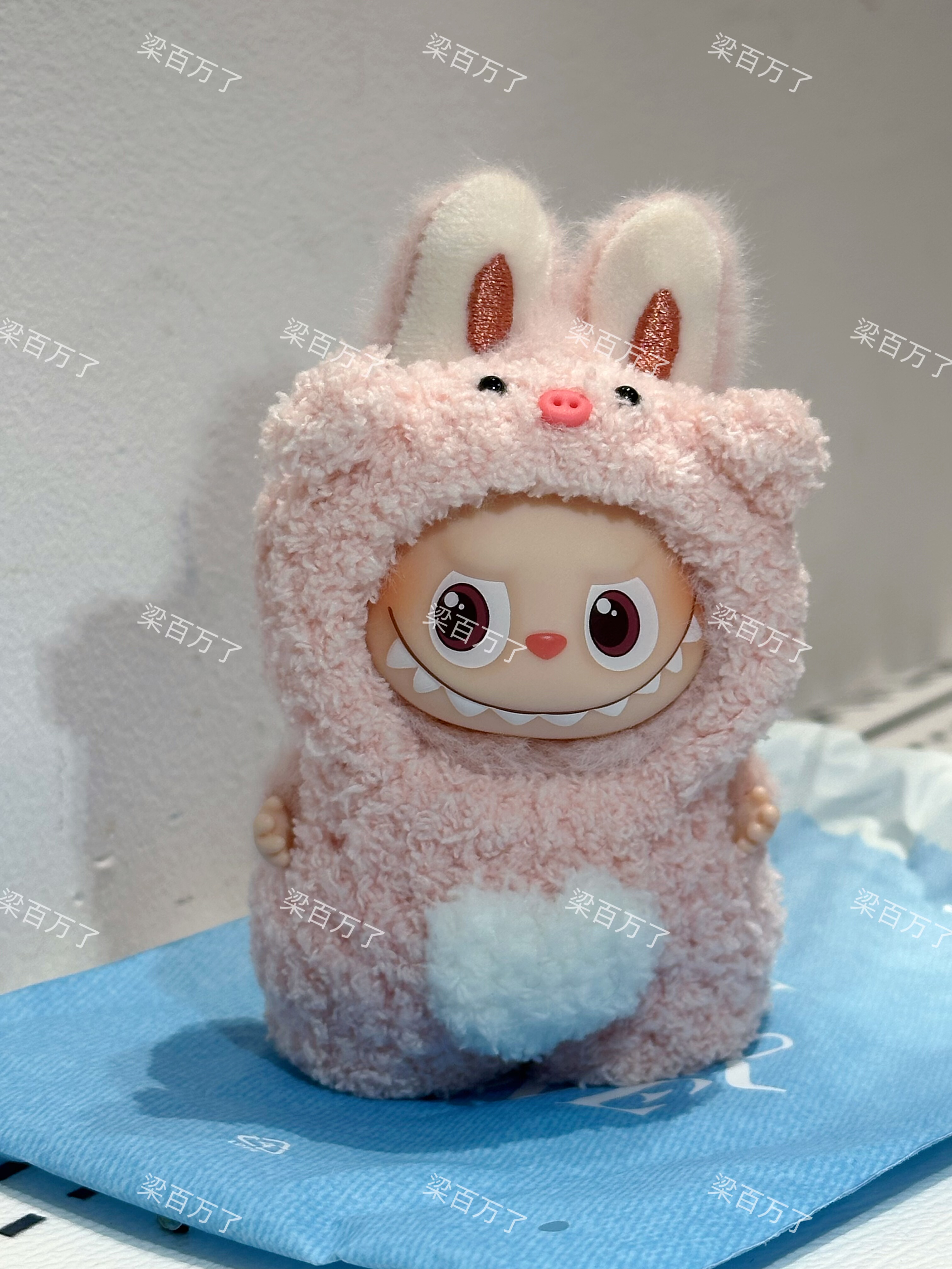 labubu4.0娃衣套装拉布布4代心底密码搪胶公仔毛绒定制衣服连体裤