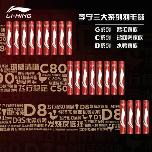 耐打比赛12只李宁羽毛球