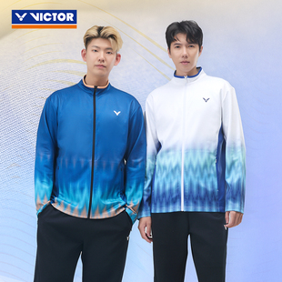 威克多victor胜利羽毛球运动外套保暖比赛训练男女56601J-56603/7