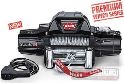 WARN ZEON 8钢缆绞盘钢丝绳8000磅一体可分离式防水救援自己