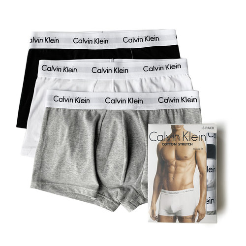 CK男士舒适纯棉防夹臀平角裤