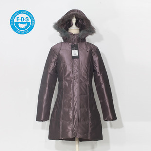 高端冬装中老年人羽绒服洋气妈妈女款加厚加肥加大宽松中长款