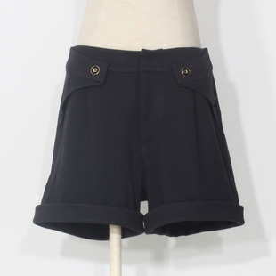 短裤 西装 女装 时尚 爆款 洋气时髦极简通勤外穿配靴子 羊毛混纺秋季