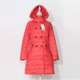 商场同款高端大牌轻薄羽绒服女中长款带帽时尚洋气小个子修身收腰