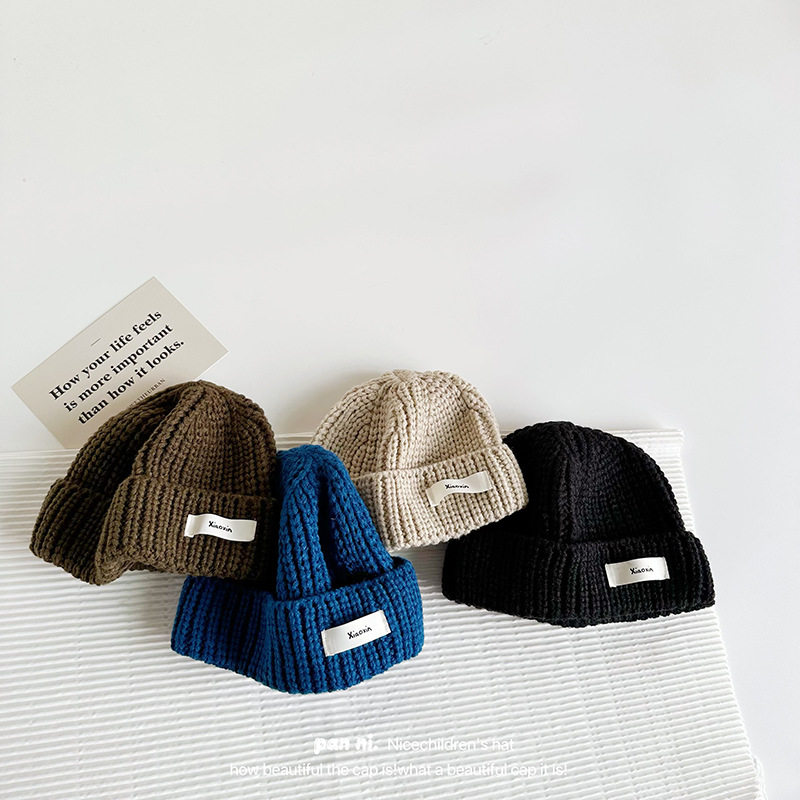 男童帅气冬帽儿童针织布标毛线瓜皮帽 宝宝地主帽 秋冬毛线帽子,童装/婴儿装/亲子装,帽子,淘宝优惠券,粉丝福利购,淘宝优惠卷