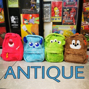 日系可爱苏利文维尼熊三眼仔花栗鼠草莓熊女亲子毛绒卡通双肩背包