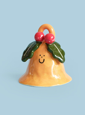 ruonanjiao圣诞铃铛陶瓷礼品