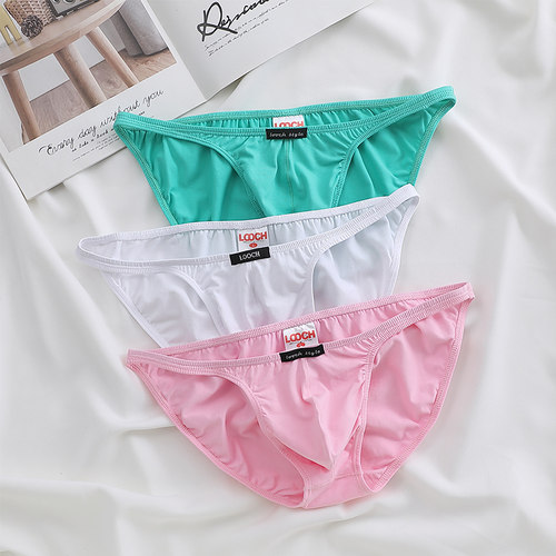 男士纯棉性感低腰三角裤窄档单层