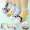 5 pairs of summer cartoon lion mesh boat socks