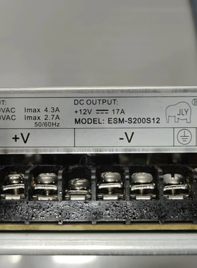 YAONEN ESM-S200S12V电源，输出12v17A