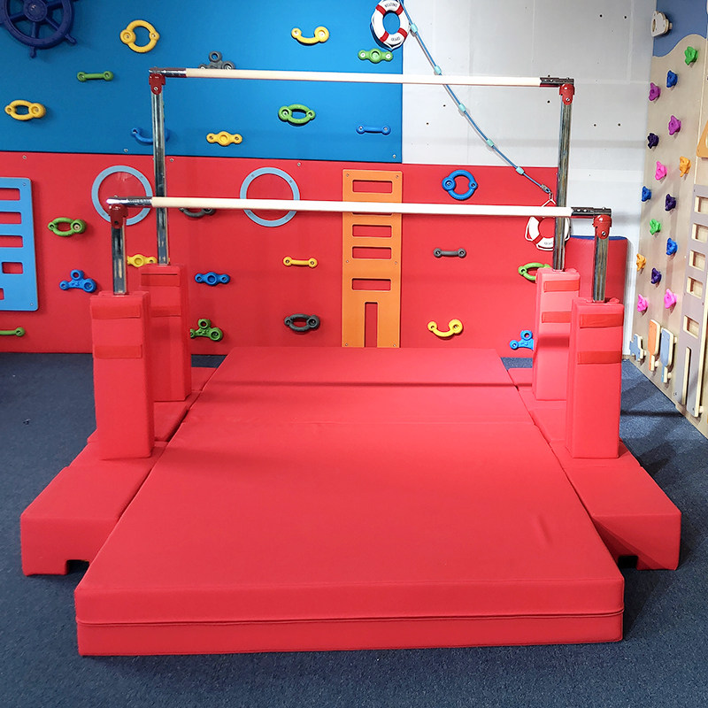 体能训练馆健身运动器材单杆体单杠双杠儿童引体向上高低杠教玩具