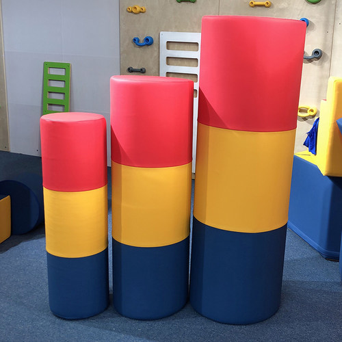 亲子园早教蓝丰海绵大圆棒教具