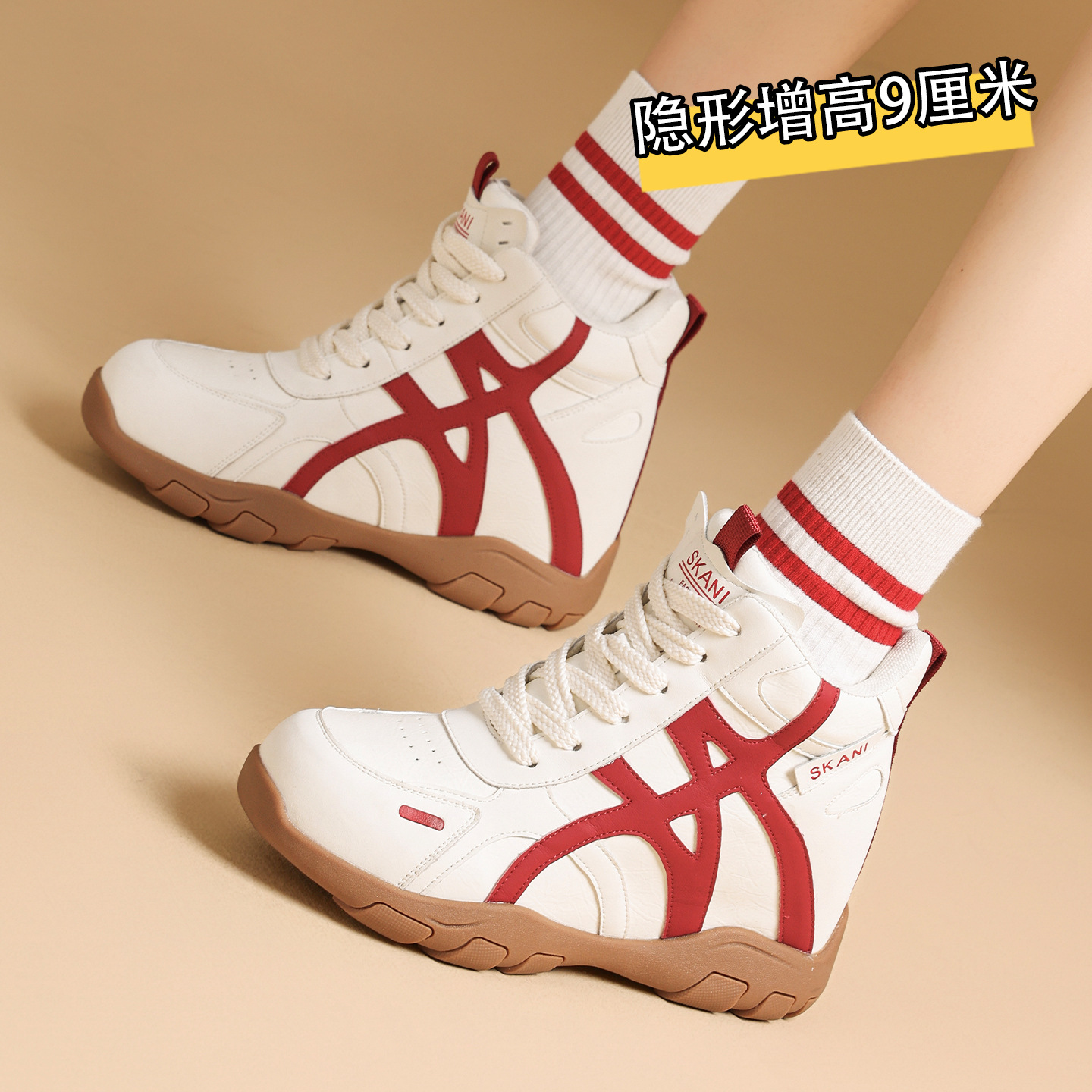 阿甘鞋女轻便软底秋冬新款加绒