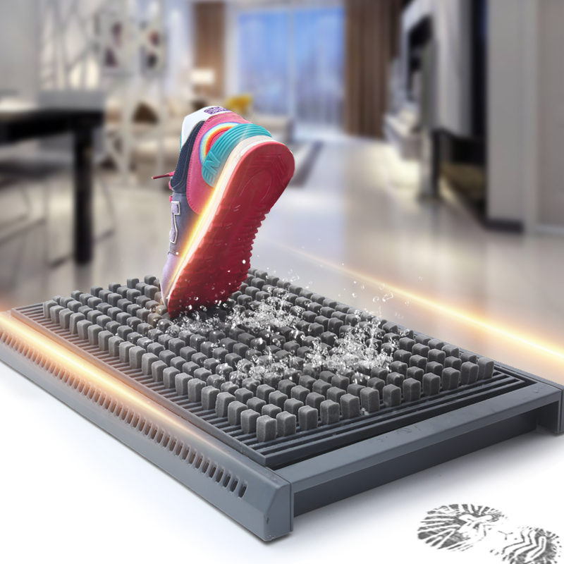 家用地垫办公室门口入户进门脚垫自动清洁可加消毒液地垫擦鞋神器