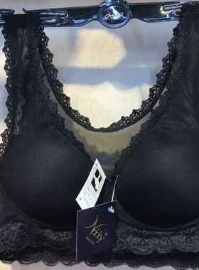 韩国进口Nobby网纱薄透气无钢圈文胸背心式文胸宽肩带防滑内衣