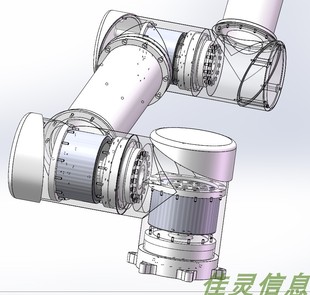 6轴机械臂图纸 详细设计仿UR06机械臂 6轴工业机器人图纸