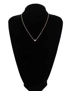 New Minimalist Clavicle Necklaces for Women Tiny Heart LOVE