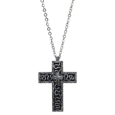 with Secret Compartment Cross Pendant Necklace Openable Sta