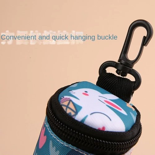 Hangable Dog Poop Bag Dispenser Zipper Dogs Walking Accesso