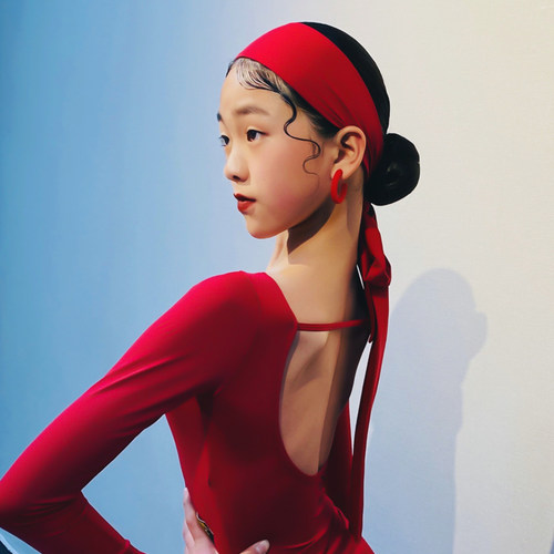 速发多色可选发带时尚百专成人儿童拉丁舞业巾装饰带搭头舞蹈服配